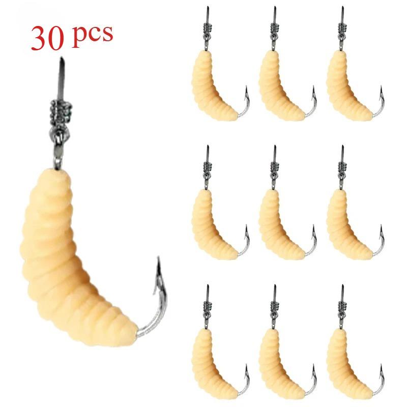 

Мягкая личиночная рыболовная приманка Симуляция Реалистичный внешний вид Рыболовные снасти для пресноводной и морской рыбалки Бионические приманки