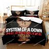 System Of A Down Ložní souprava Jednolůžko Dvojlůžko Plná Velikost Queen King Ložní souprava Aldult Chlapecká ložnice Sady povlečení 3D