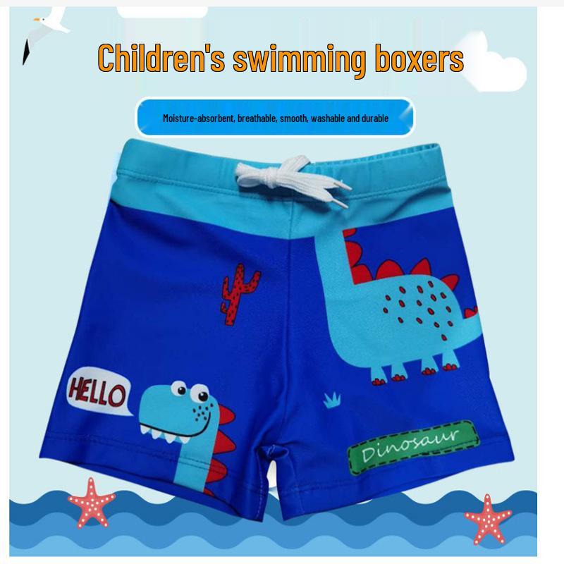 Baby Jungen Badehose mit Cartoon-Print und Schnürung