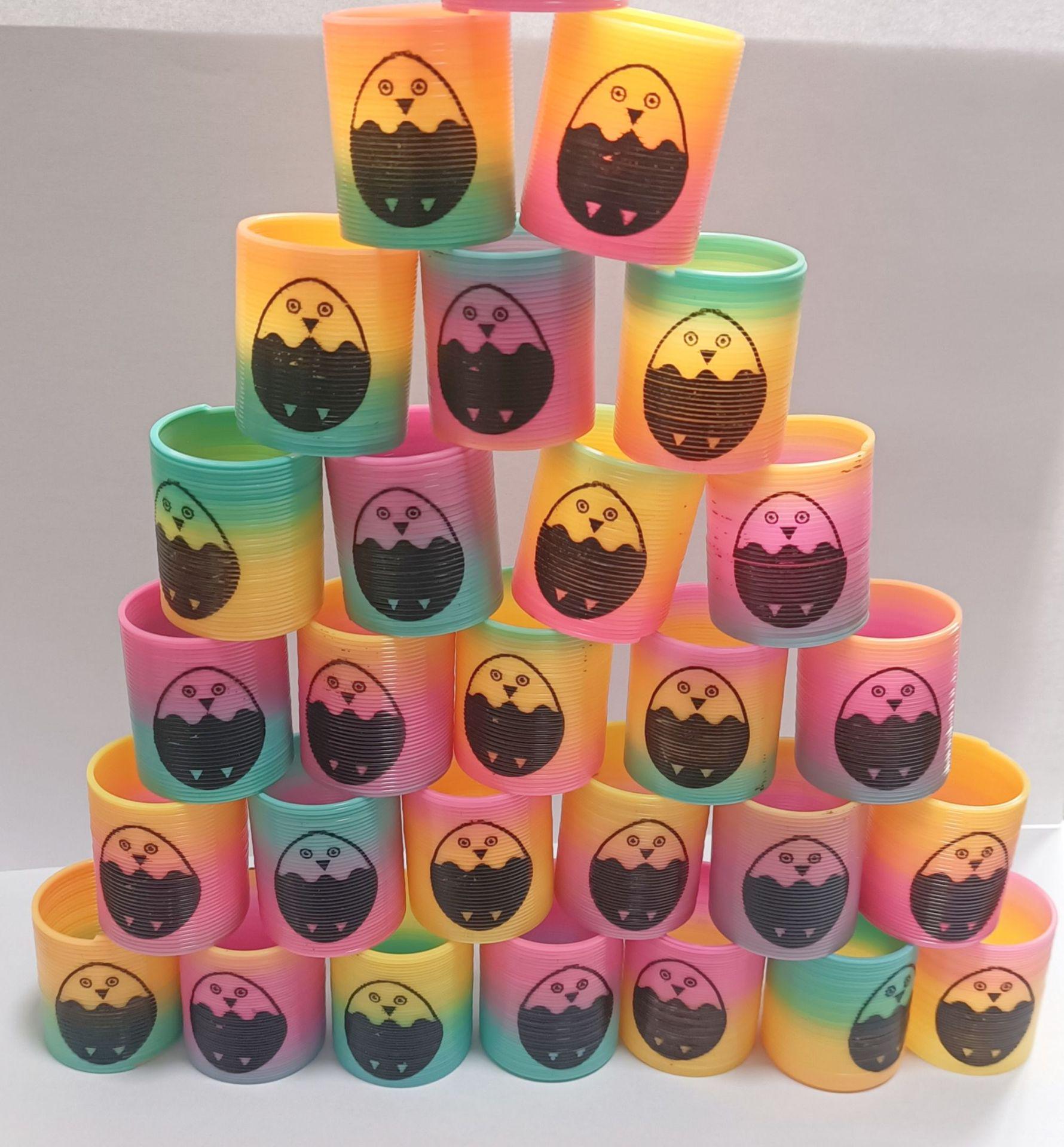 

Мини-игрушка-смайлик «Радуга» на пружине 3,2x3,5 см для детей