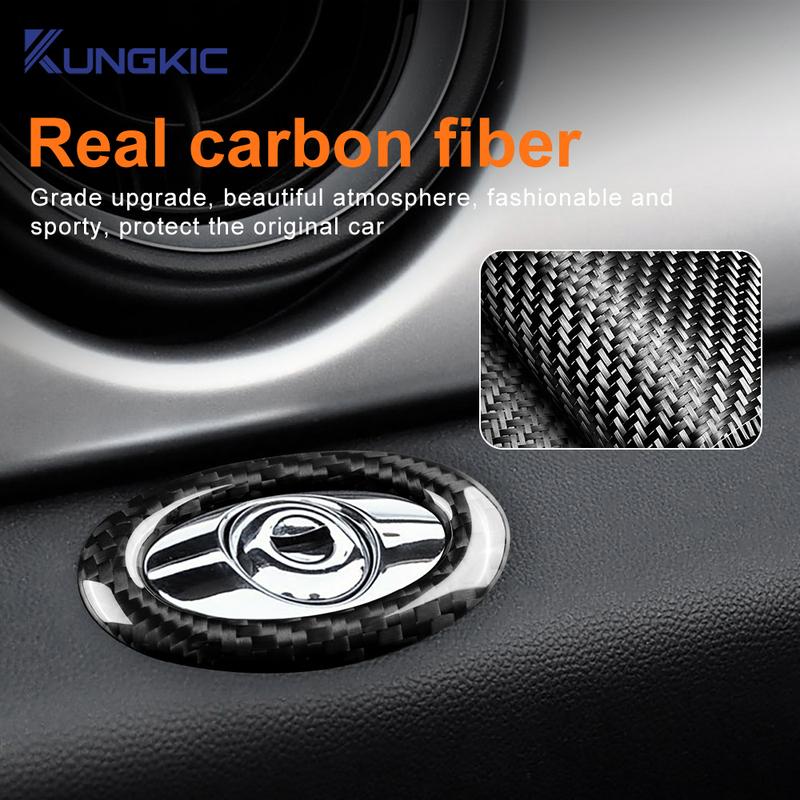 Hard Dry Carbon Fiber For BMW MINI Cooper Countryman R60 2010-2016 R55 R56 R57 2007-2013 Copilot Storage Box Switch Button Frame
