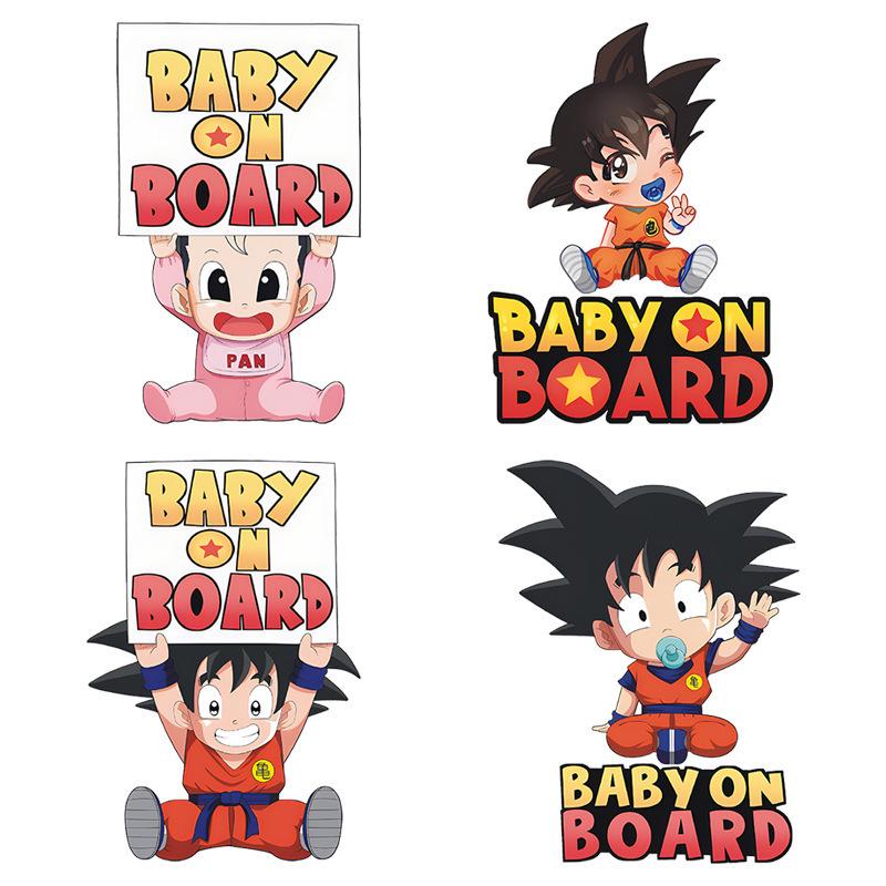 Creative Baby on Board Car Sticker - Dragon Ball's Little Goku