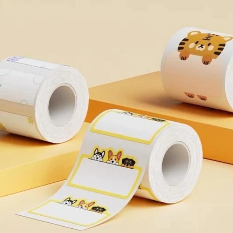 NIIMBOT B1/B2/B2Pro/B21/B21Pro/B31/B4/B203/B3S Cartoon Label Name Stickers Cute Colorful Thermal Classified Sticky Note Storage Printing Paper