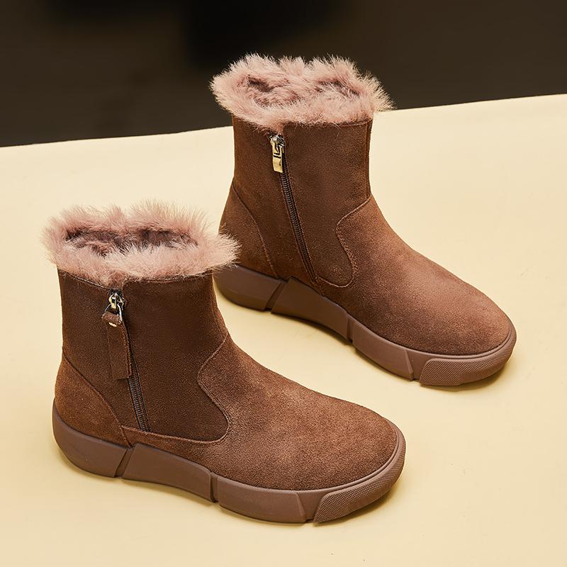 Snow Boots New Winter Velvet Thickened Warm Platform Shoes Socks Boots Cotton Shoes