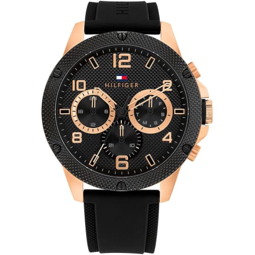

Tommy Hilfiger BLAZE Men s Analogue Watch, Black/Black, BLAZE.