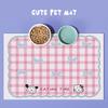 Cat & Dog Feeding Mat: Absorbent, Non-Slip Placemat - Easy Clean, Stain Resistant with Cartoon Design