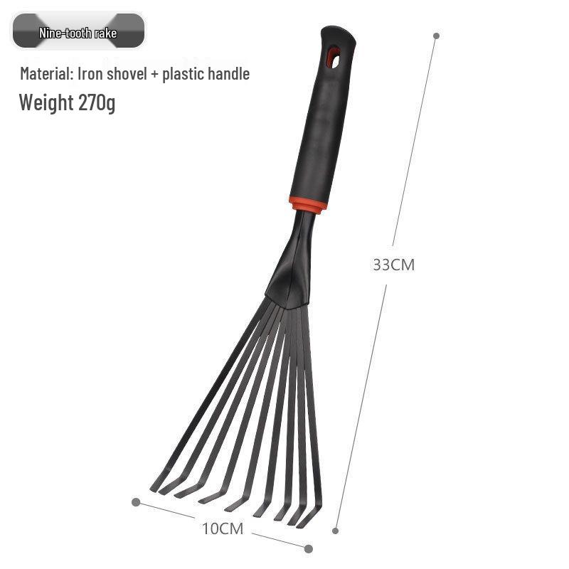 Three-Piece Gardening Tool Set: Small Shovel, Rake, and Hoe for Planting Vegetables