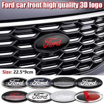 Car Logo ABS Badge Auto Front Grille Rear Trunk Emblem Sticker For Fiesta Mondeo Shelby MK7 Kuga MK3 Fusion Explorer Escape