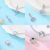 Charms 925 Silver Blue Turtle Hermit Crab Fortune Cat Beads Fit Bracelet Women Luxury Jewelry Diy Friend Fine Gift
