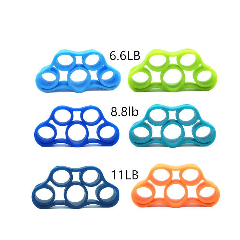 Finger Resistance Band Trainer: Silicone Hand Exercise Band for Finger Fitness