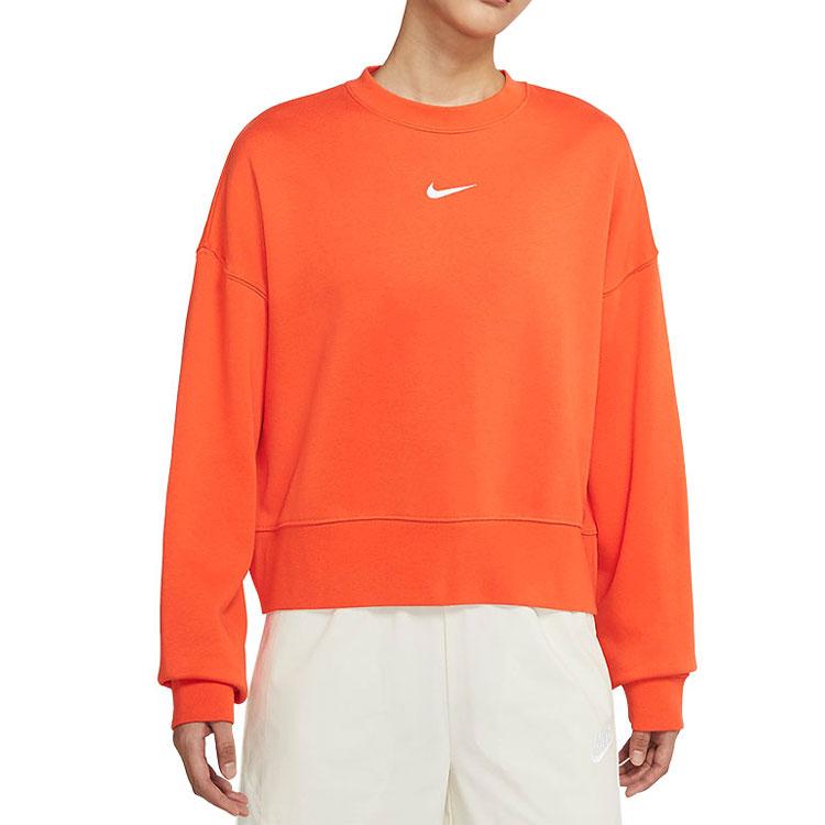 Nike Sweatshirts Women's Orange Crew Neck Moderate Regular DJ7666-869