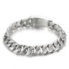 12MM Fashion Men Stainless Steel Thick Cuban Chain Bracelet Jewelry