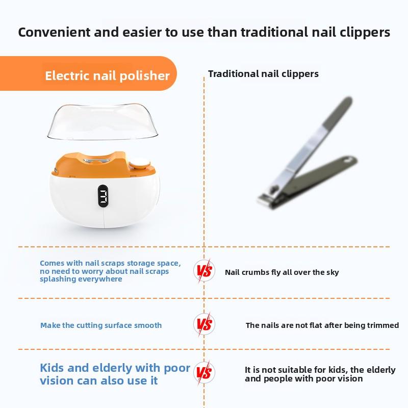 3 Use Trimmer Nail Sharpener Electric Nail Clipper Household Automatic Manicure Device Children's and Elderly Nail Clippers