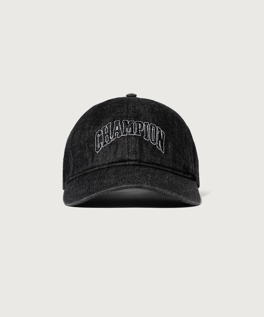 CHAMPION Arch Logo Ball Cap Denim Black