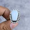 Milky Opal Gemstone Handmade 925 Sterling Silver Jewelry Ring Size 8 M-2588