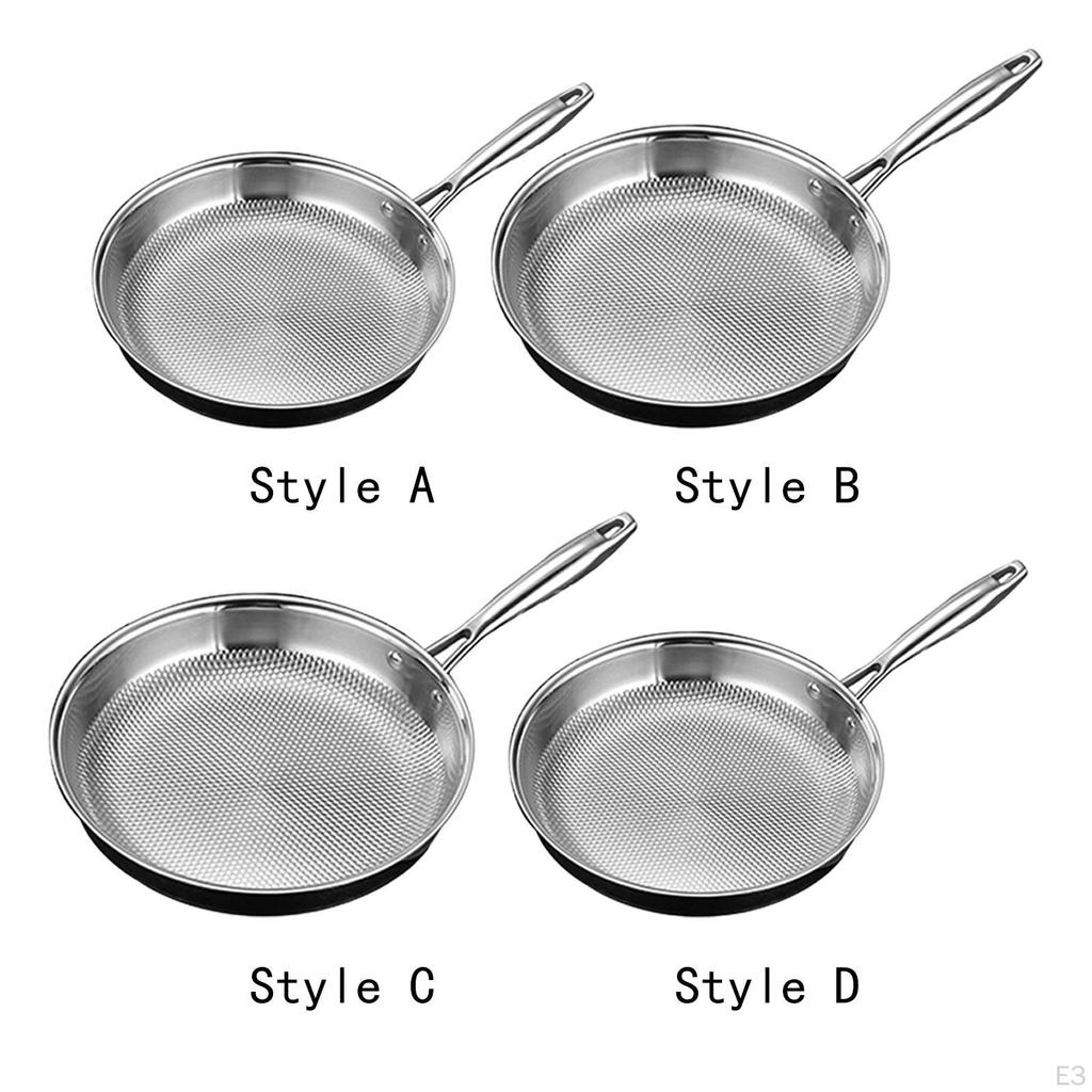 High-Quality Stainless Steel Skillet for Gas And Electric Cooking - Must-Have Kitchen Accessory