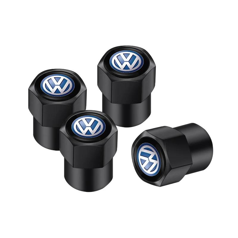 VEMZG1 2026 Hot For VW VOLKSWAGEN Car Tire Wheel Valve Caps Cover Suede Car Key Chain Ring Keychain For VW GTI Scirocco Polo T5 Passat