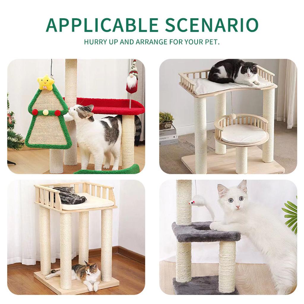 Pet  Scratching Post for  Tree DIY  Climbing Frame Replacement Post  Toy Sisal Rope Entangle Scratch Furniture