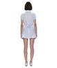 Partimento Woman Pwc Cotton Lace Trim Gored Mini Skirt_Sky