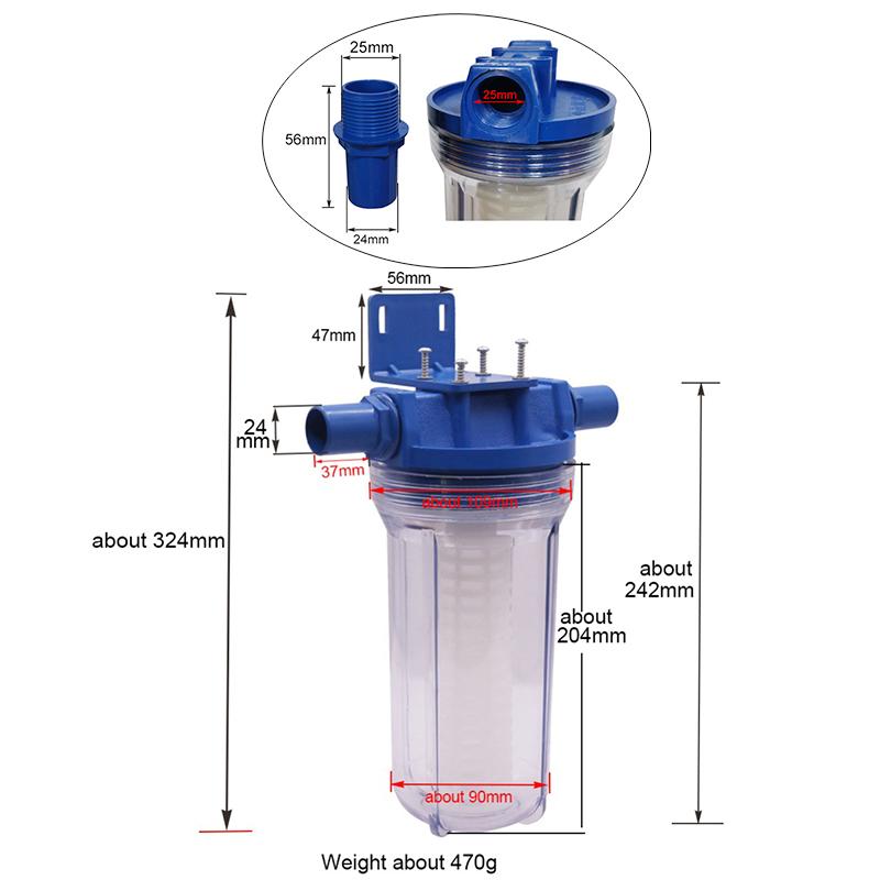 1 Pcs Family Garden Plastic Blue Poultry Pet Products Farm Animal Feed Veterinary Reproduction Filter Water Supply Equipment