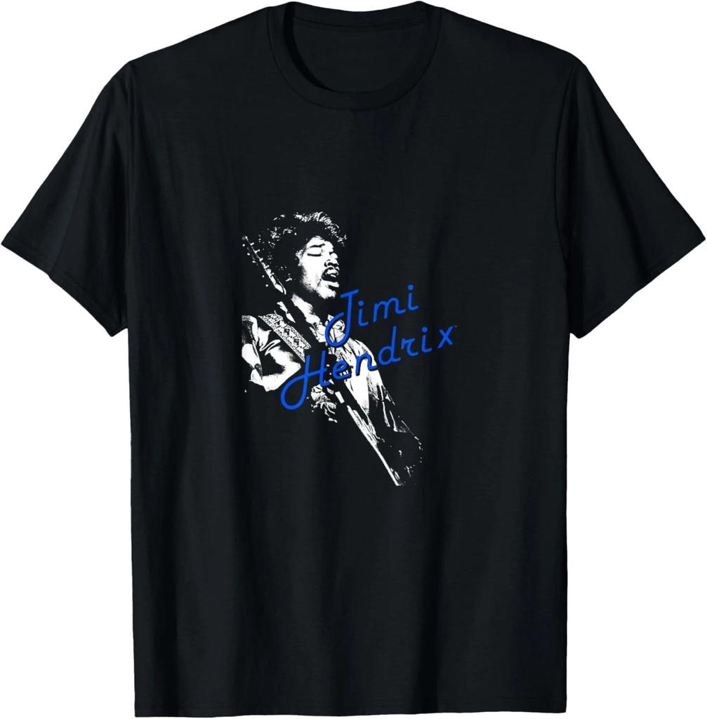 Jimi Hendrix White Silhouette T-Shirt Tops