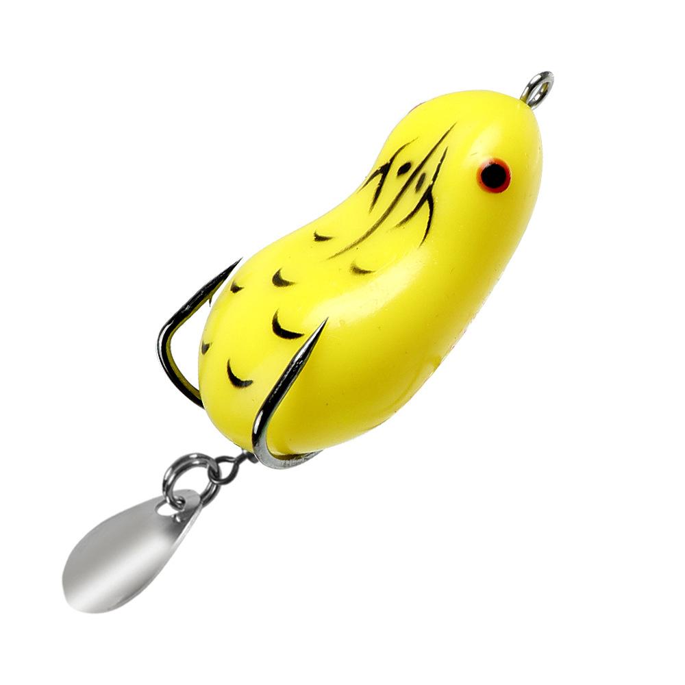 Fake Bait Lure Modified Black Sequin Small Frog7g/12gRabbit Frog Bionic Fishing Lure Frog Lure Bait 4.5cm 7g