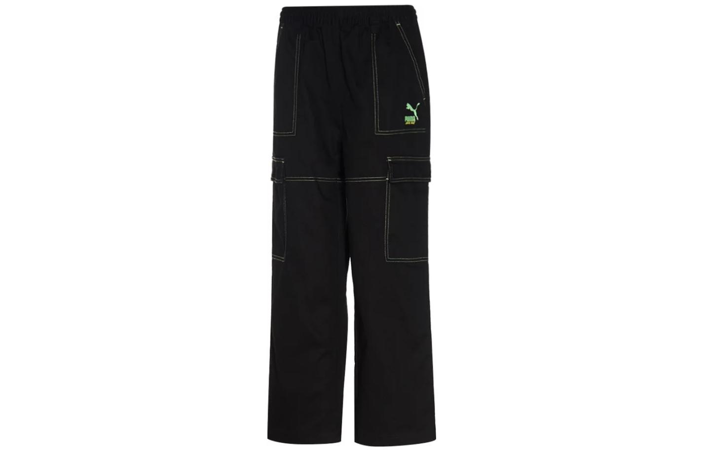 PUMA X Santa Cruz SUMMER CAMP Casual Pants Women s Black Moderate Flared Pants 532248-01 XS