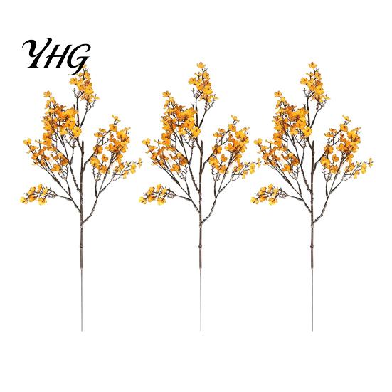 Durable Faux Plant Accents for Home Realistic Artificial Flowers Autumn Decoration, Silk Floral Reusable Harvest Festival Flower Stems Branches