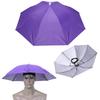 Head Umbrella Hat with Elastic Band Anti-Rain Headworn Umbrella Waterproof Sunscreen Hat Umbrella Lightweight for Camping Hiking