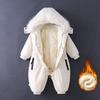 Children Winter Overalls Waterproof Hooded Girl Down Jacket Baby Boy Warm Jumpsuit Toddler Fur Ski Suit Kids Snowsuit