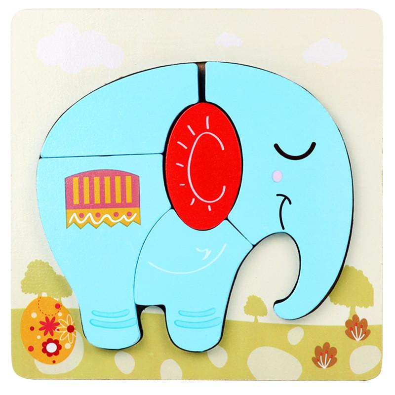 Childrens Wooden 3d Butterfly Puzzle Blocks With Handeye Coordination Development For Early Learning