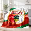 FC Augsburg Pattern Blanket for Home Decoration, Bed, Sofa, Car Travel, Camping, Suitable for All Seasons, Birthday Christmas Gift