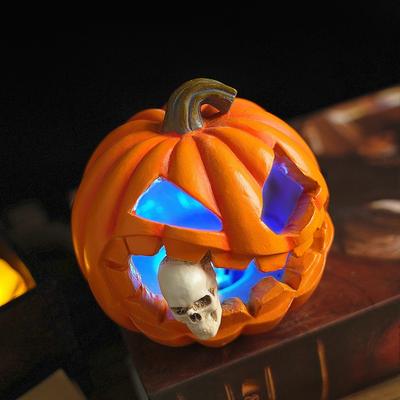 Halloween Pumpkin Ghost Retro Desktop Skull Prop Resin Ornament Creative Ghost Festival Decoration