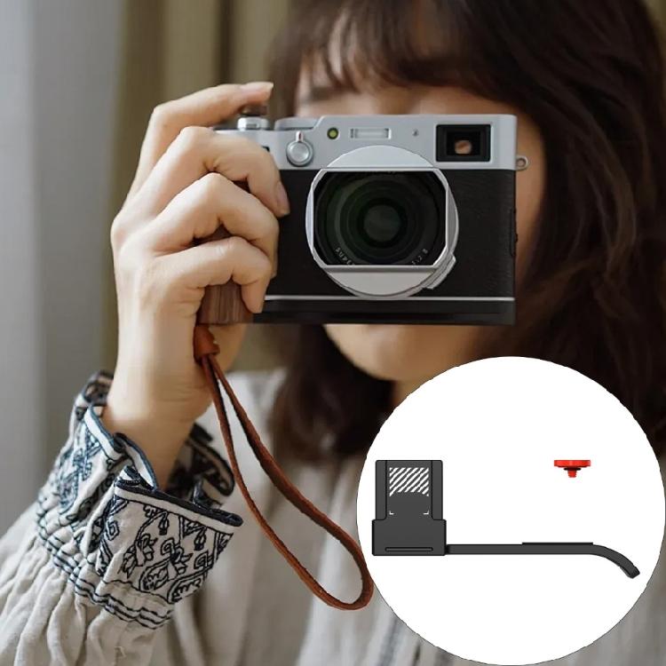 Metal Hot Shoe Handle For X-E5 Camera Thumb Rest With Anodized Finish For Long Time Use Durability