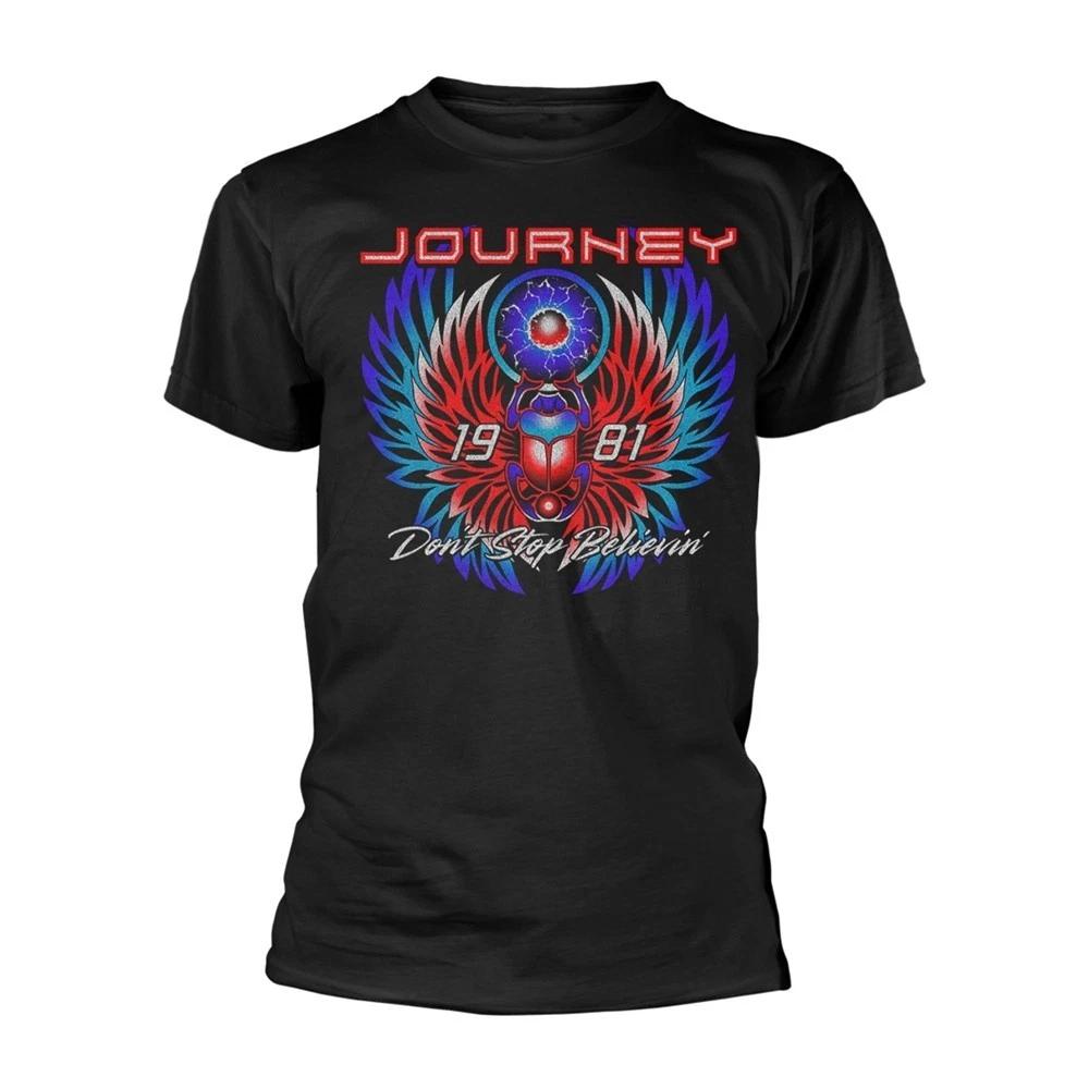 Journey 'Don't Stop Believin' Black T Shirt - NEW