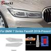 Car Headlight Protective Film Smoked Black Tint Wrap Transparent TPU Sticker For BMW 7 Series -Present G11 G12 2 Pcs