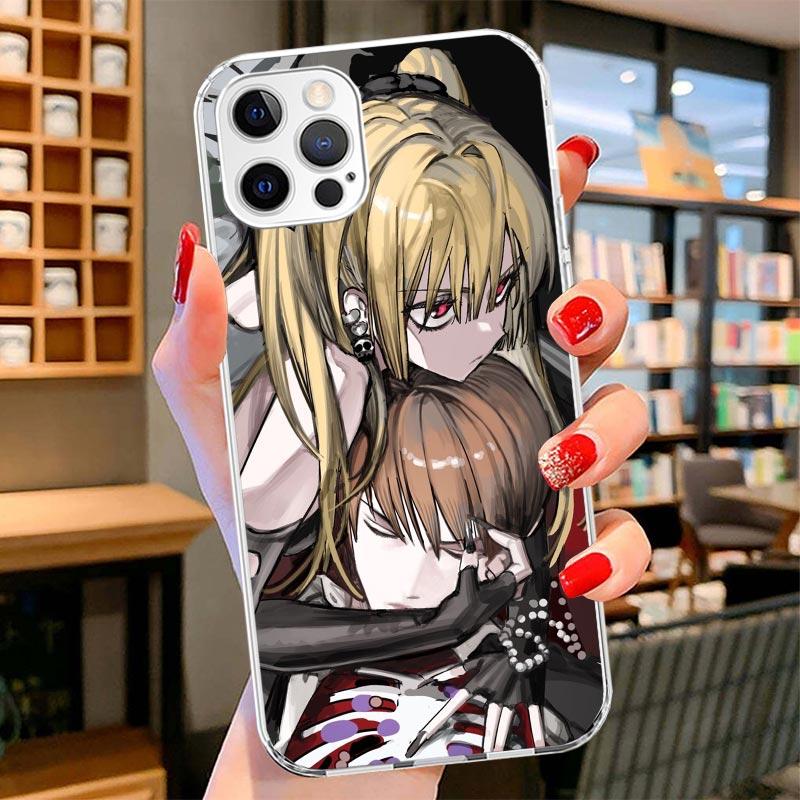 N-Note D-Death MisaMisa Cover Phone Case For iPhone 16 17 Air 15 14 Pro Max 16E Phone Case 13 Mini 12 11 7 SE 8 Print Pattern Fi