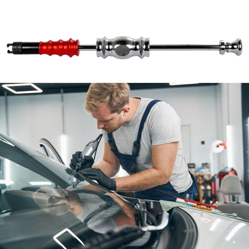 Manual Car Dents Pull Rod Tool for Auto Panel Repair, Metal Puller for Parking Impact Work, Low Speed Body Repair, and Garage Tasks