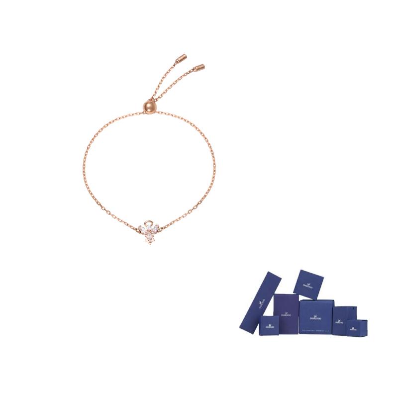 Swarovski Stella Crystal-embellished Bracelet F ( Fits All)-Original brand box розового золота
