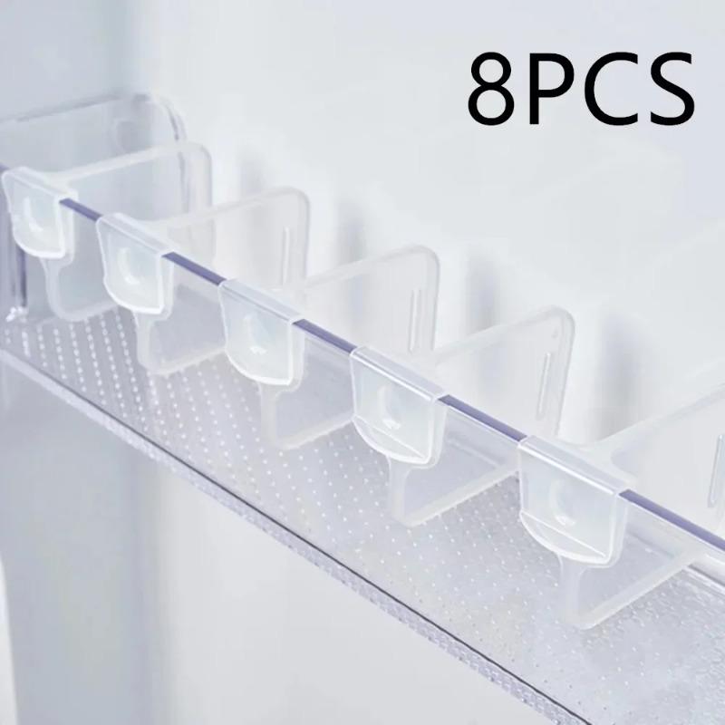 Nastavitelná papírová přepážka do lednice víceúčelová svorka úložný regál modulární přepážka do lednice organizace potravinových lahví