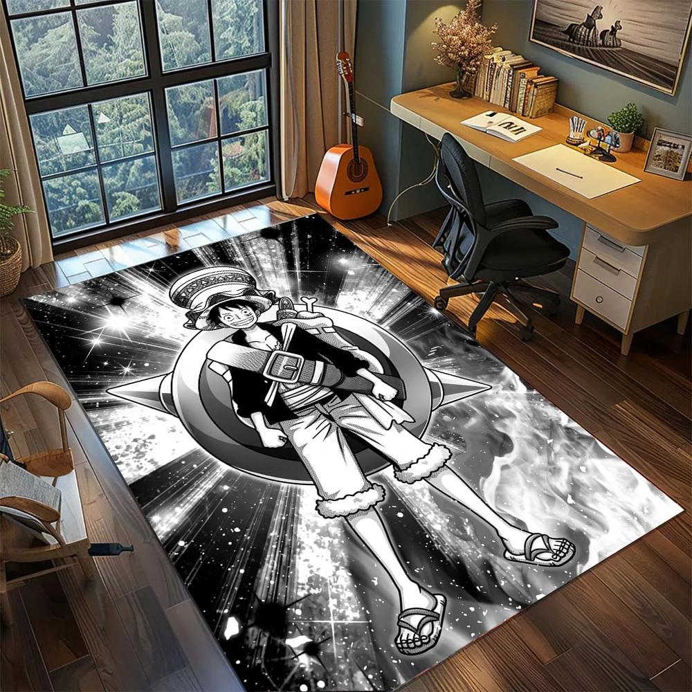 

One Piece!Rug Carpet Large Area Rug Non Slip Washable Floor Mat Gamer Room Bedroom Home Decor 60x90cm