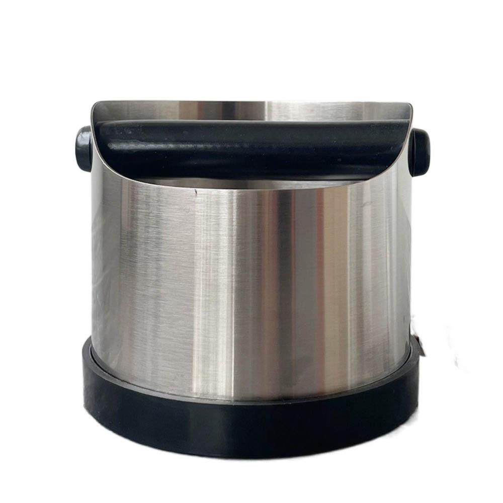 

Durable Coffee Knock Box Shock Absorbent Coffee Ground Dump Bin for Kitchen Hotel Bar Round flat mouth