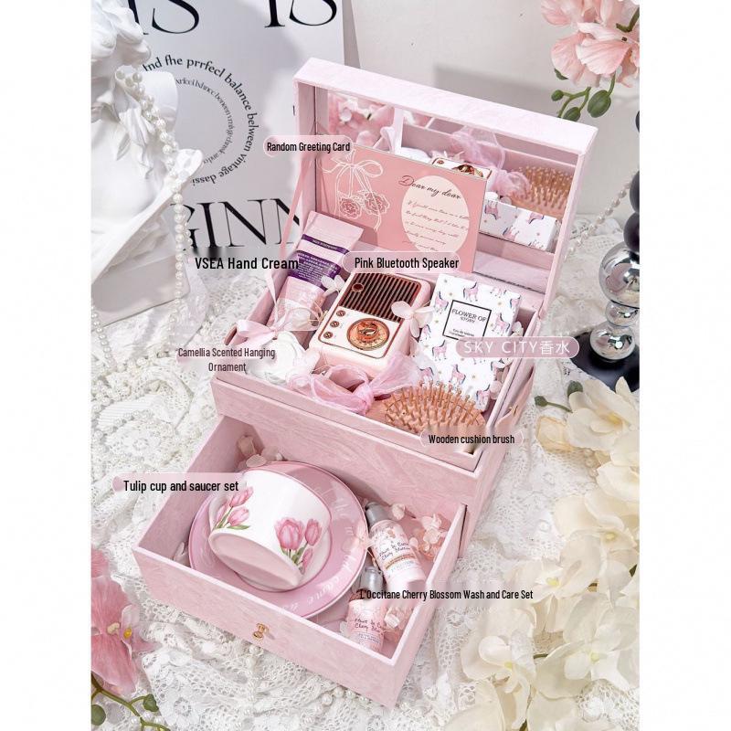 

Елегантний сувенір для подружки нареченої: Розкішна та практична подарункова коробка для вашої найкращої подруги - Ідеально підходить для Дня медсестри або як Жіночий подарунок-подяка. 21.5x16.5x15.5cm