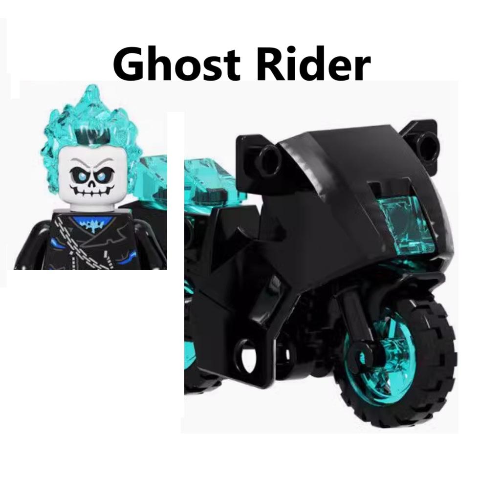 Ny Moc Ghost Rider Med Motorcykel Byggklossar Mini Actionfigur Leksaker