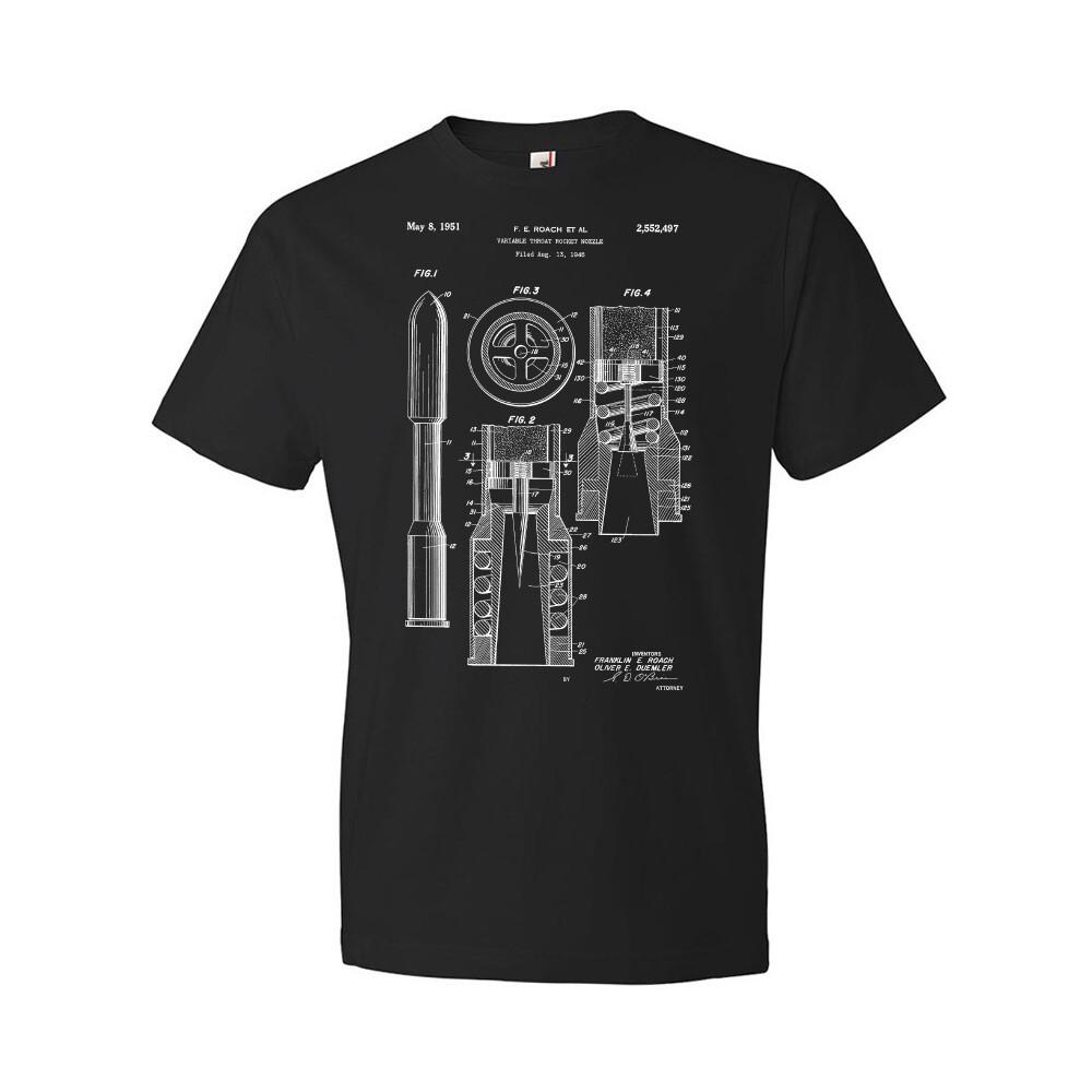 Rocket Nozzle Patent Shirt Military Shirt Engineer Gift Rocket Blueprint XXXXL