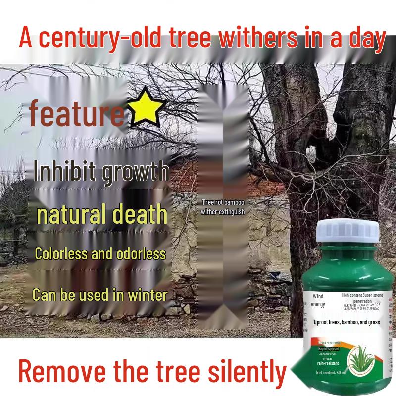 Tree Root Rot Eliminator: Powerful One-Drop Solution for Killing Rot, Weeds, and Bamboo