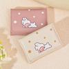 Cute Buckle Folding Wallet for Women Cartoon PU Leather Bank Card Holder Short Purse Birthday Gift for Girls Billfold