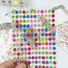 Colorful Crystal Sticker 1/2/3/5/10Sheet Diamond Graffiti Stickers Mini Crystal Diamond Cute Creative Stationery DIY Sticker ZYF