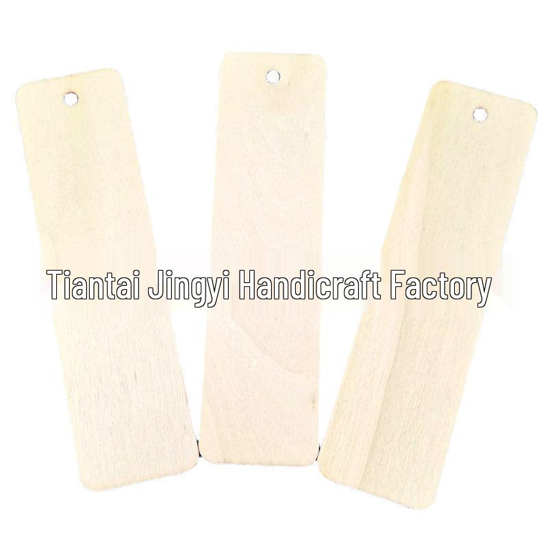 Creative Laser-Cut Wooden Bookmarks and DIY Coloring Tags with Jute Rope