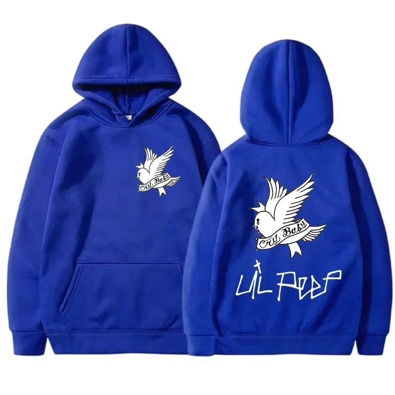 New autumn_winter men's Lil Peep printed hoodie and hoodie Sporty women's fashion Casual hip-hop Harajuku Street hip-hop top